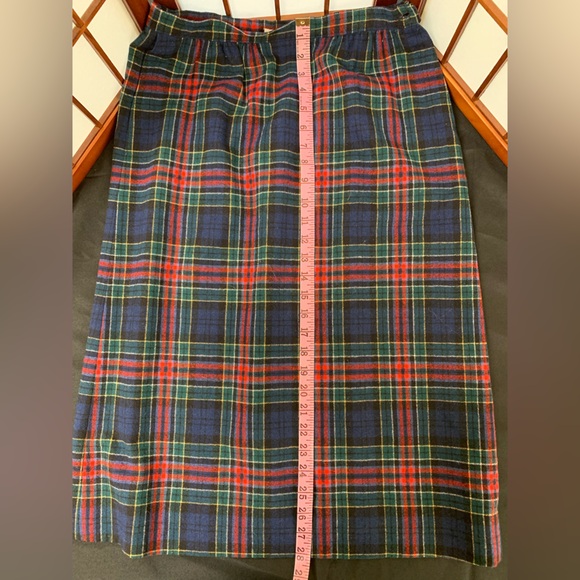 Allison Tartan 100% Virgin Wool Women’s Plaid Long/Midi Skirt. Like New size 8 - Picture 6 of 10